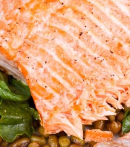 Jamie Oliver Salmon and Lentils