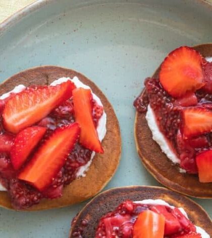 Jamie Oliver Strawberry Buckwheat Pancakes