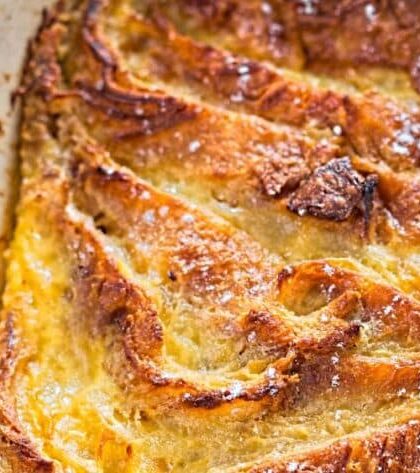 Jamie Oliver’s Croissant Bread and Butter Pudding