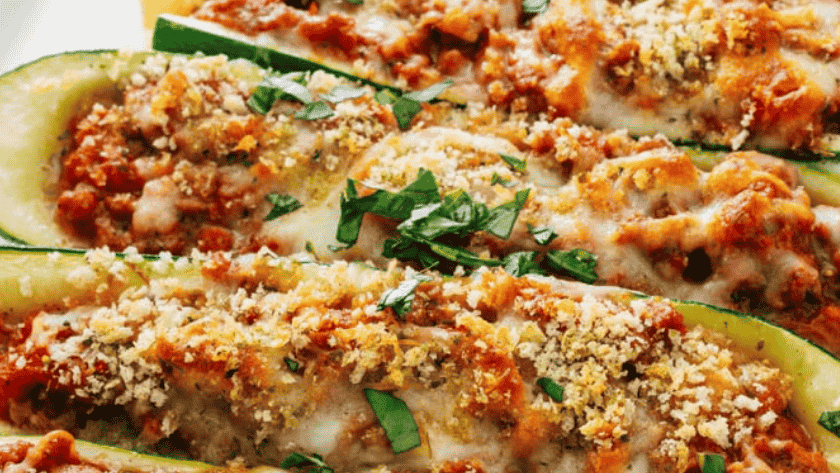 Mary Berry Stuffed Courgettes