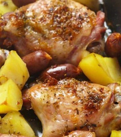 Jamie Oliver Chicken and Chorizo Tray Bake recipe