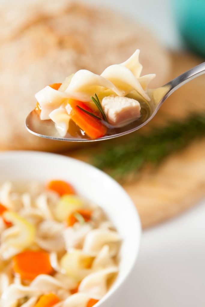 Jamie Oliver Slow Cooker Chicken Noodle Soup recipe