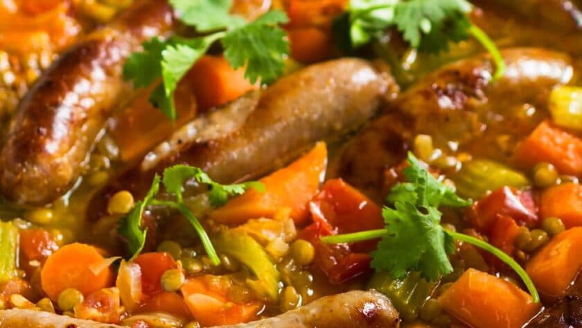 Jamie Oliver Sausage and Bean Casserole